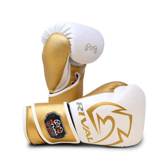 Rival RB100 Professional Bag Gloves - White / Gold