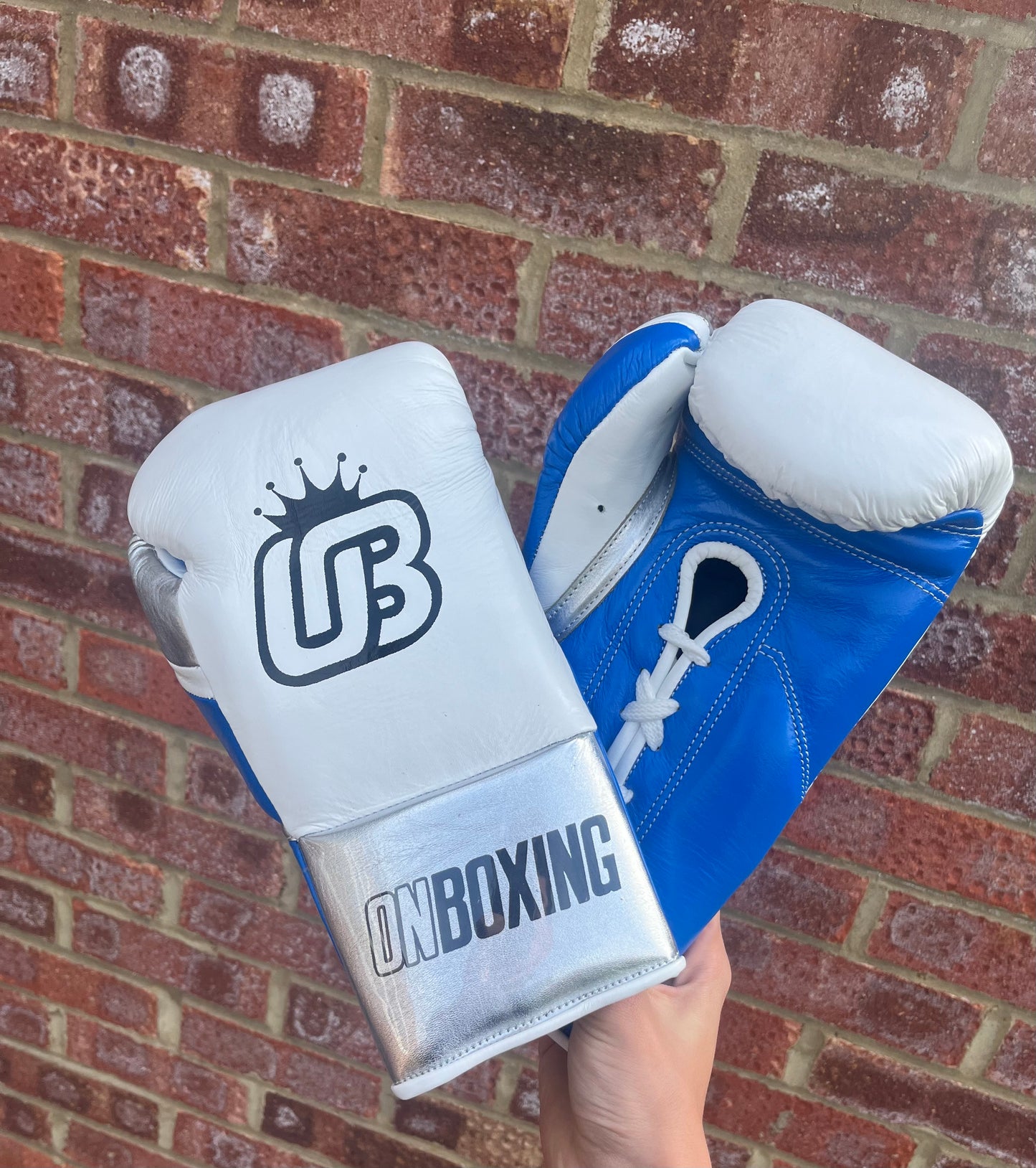 on boxing ob-1 white/blue/silver - 10oz