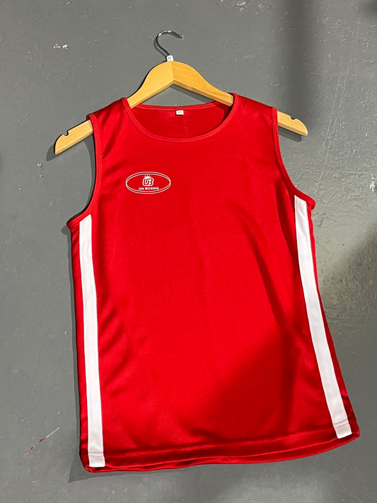 on boxing amateur boxing vest - red