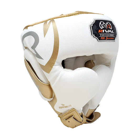 Rival RHG100 Professional Headgear - white / gold