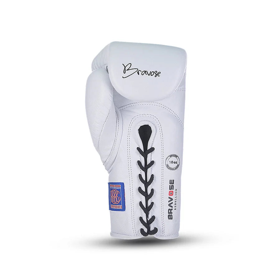 Bravose Rebellion Professional Fight Gloves White