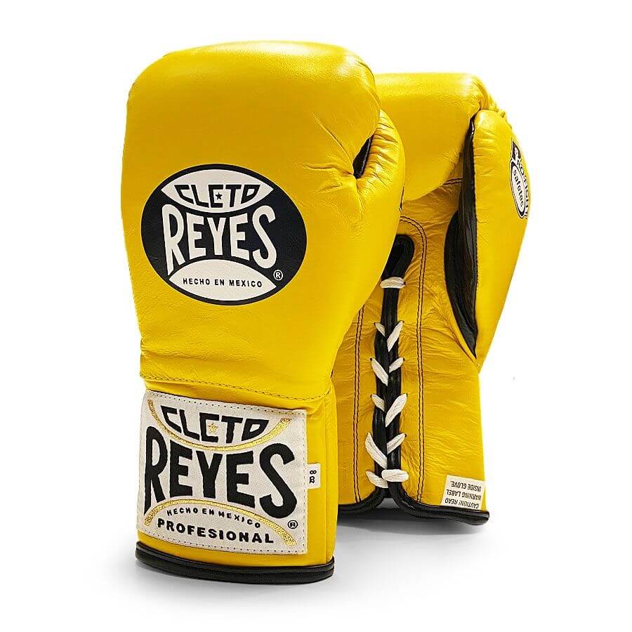 Official Cleto Reyes Safetec Boxing Gloves - Yellow