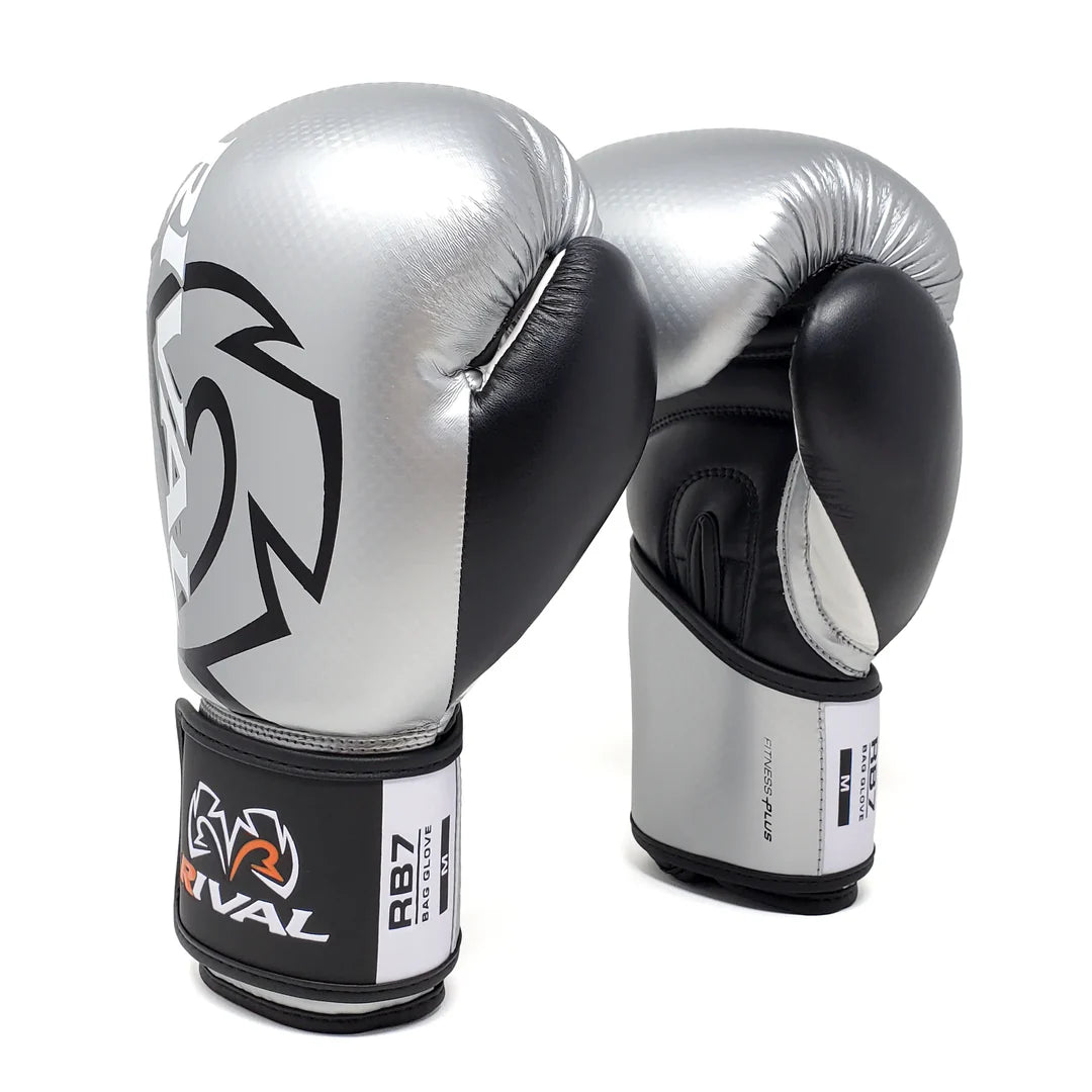 Rival RB7 Fitness Plus Bag Gloves - Silver / Black