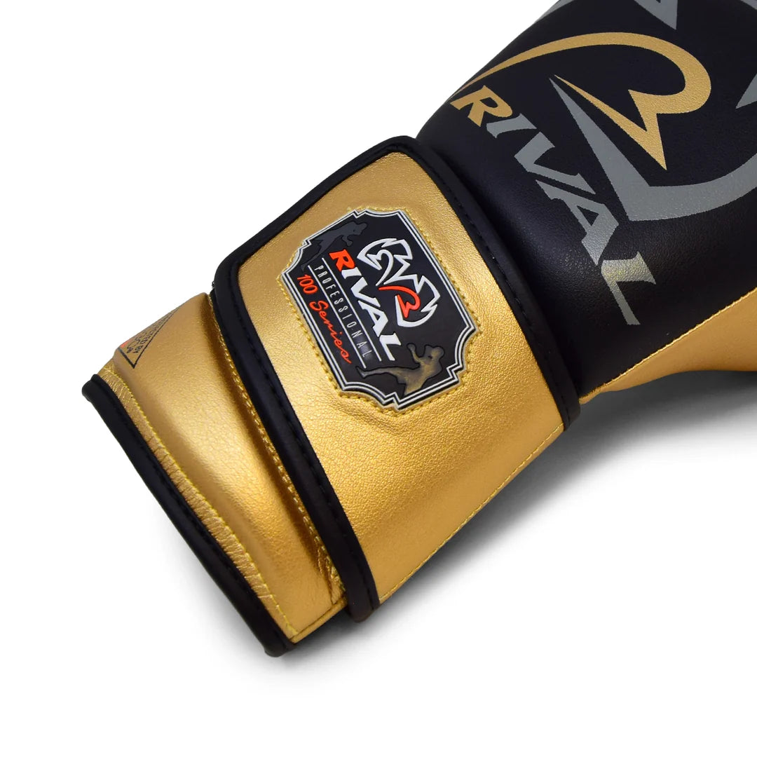 Rival RB100 Professional Bag Gloves - Black / Gold