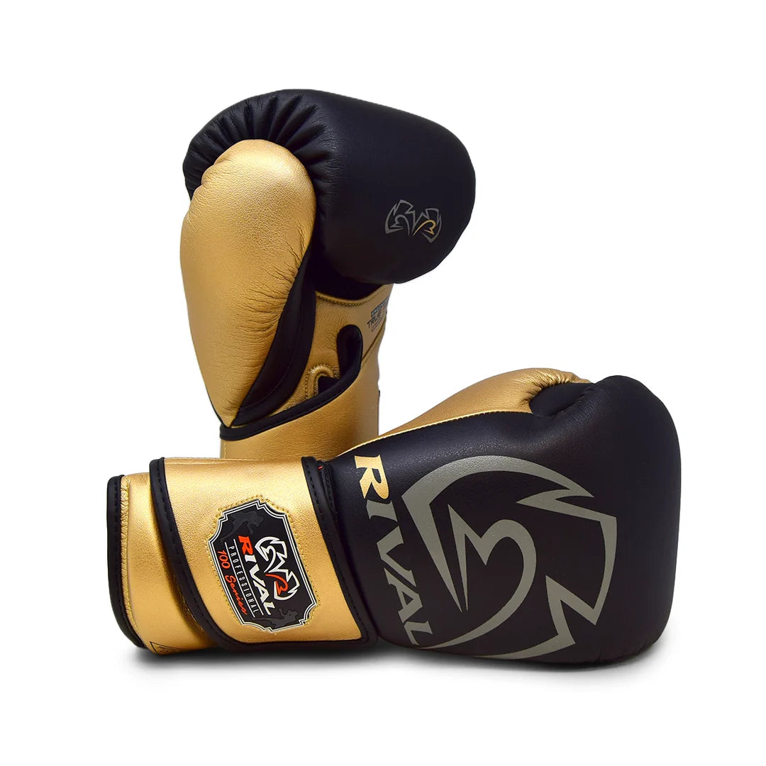 Rival RB100 Professional Bag Gloves - Black / Gold