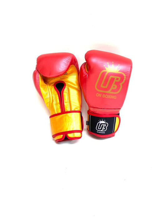 ON BOXING - Impact Red /Gold 10oz Bag Gloves