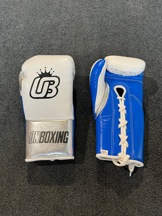 on boxing ob-1 white/blue/silver - 10oz