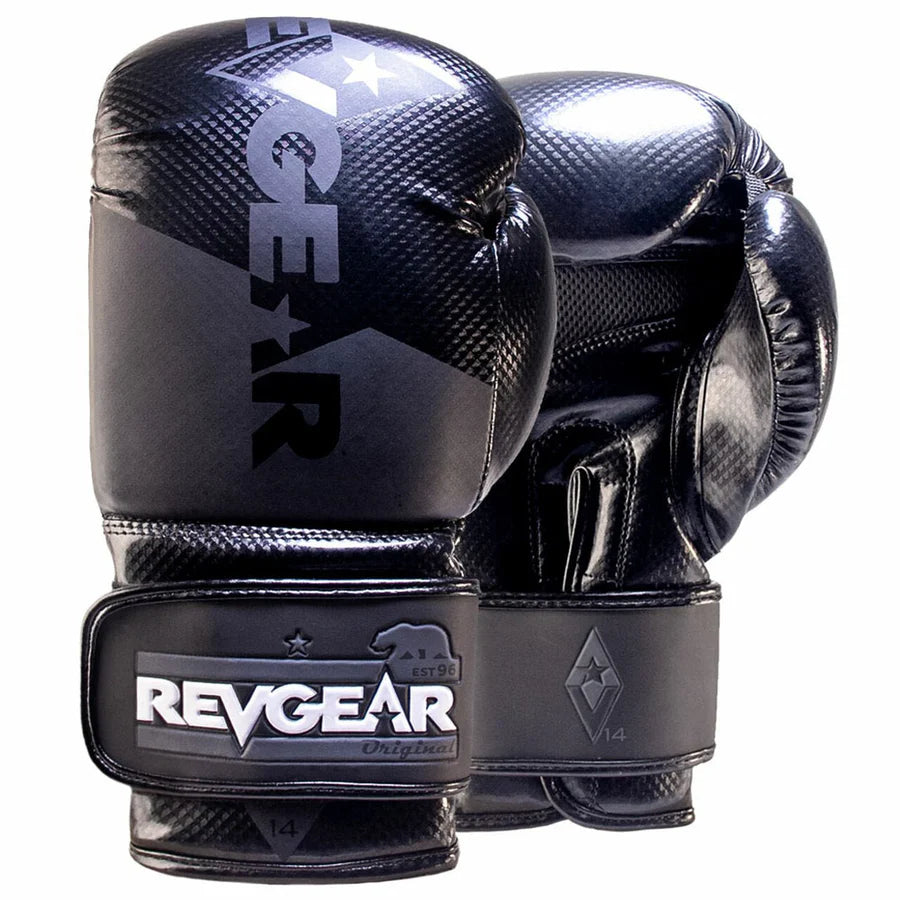 Revgear Pinnacle Boxing Gloves Black/Grey