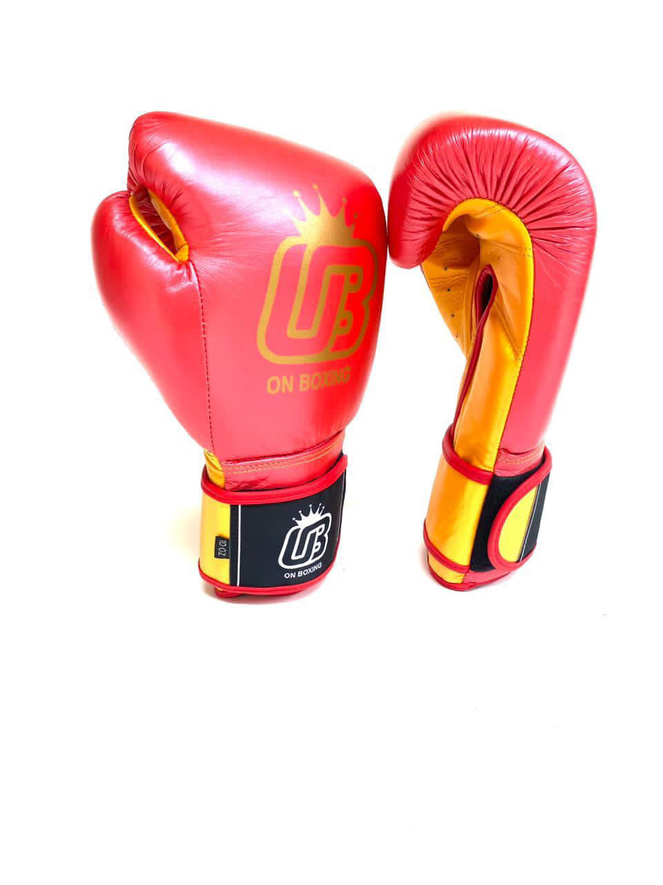 ON BOXING - Impact Red /Gold 10oz Bag Gloves