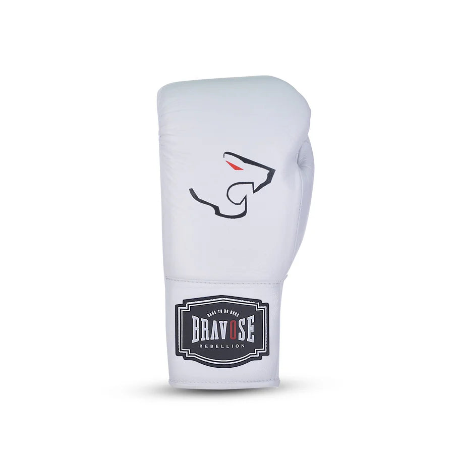 Bravose Rebellion Professional Fight Gloves White
