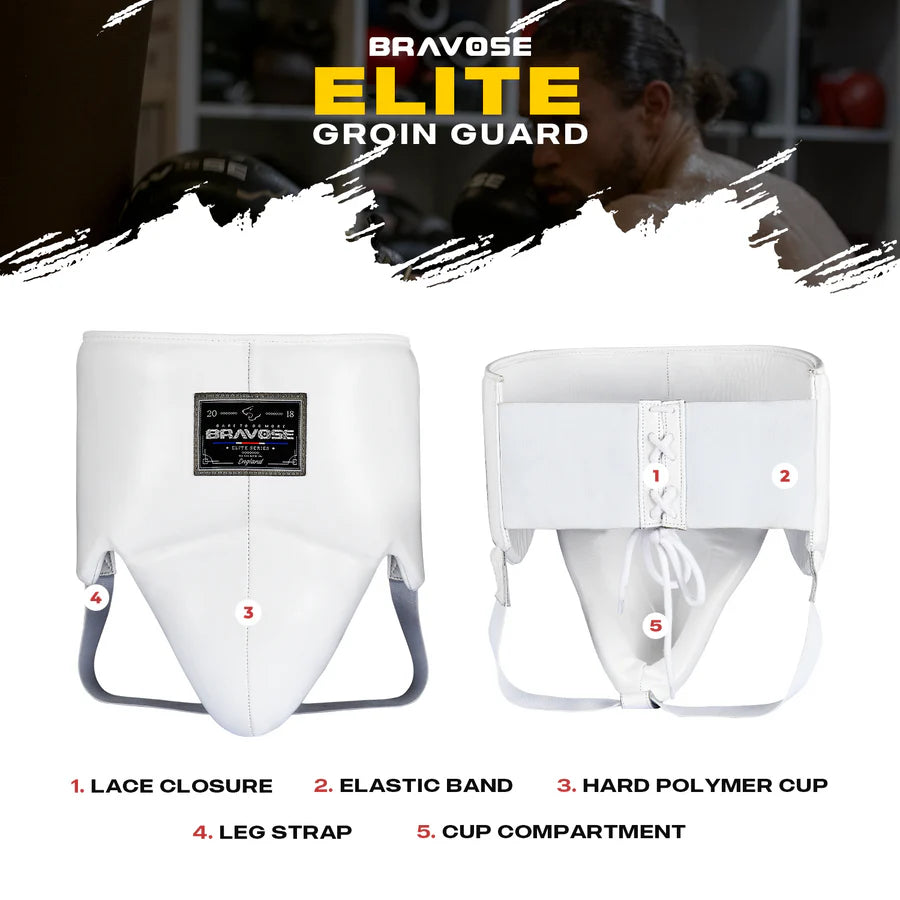 Bravose Elite Pro 2.0 Leather Groin Guard