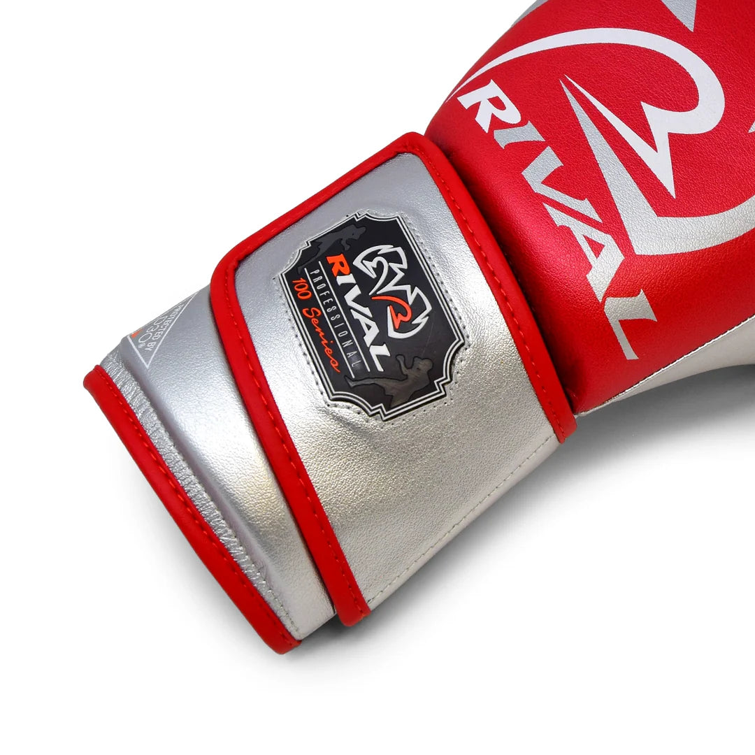 Rival RB100 Professional Bag Gloves - Red / Silver