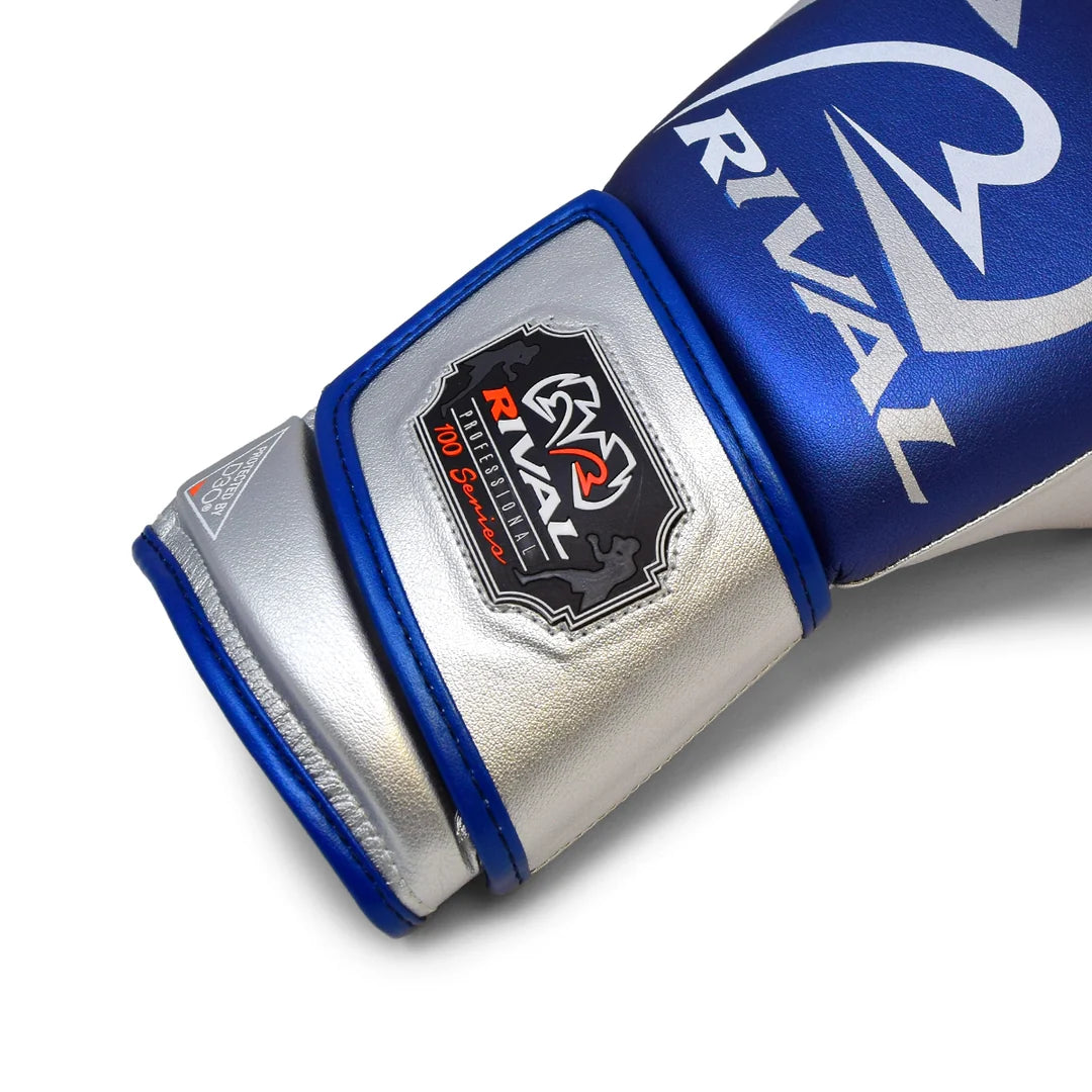 Rival RB100 Professional Bag Gloves - Blue / Silver